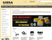 Tablet Screenshot of libratrailerparts.com